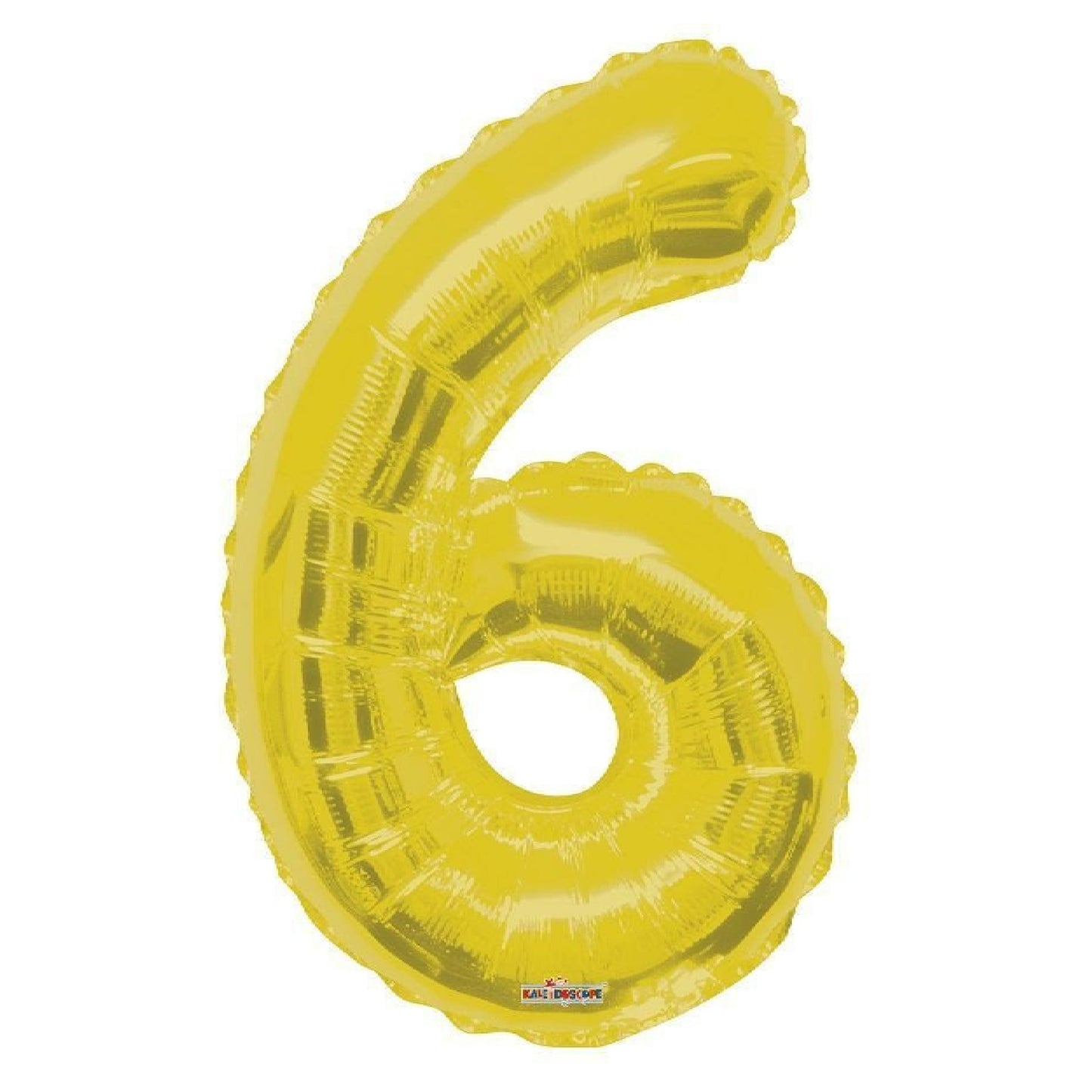 Vancouver Helium filled gold foil number balloon 6