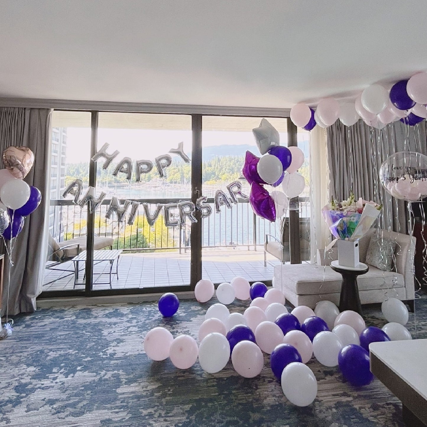 Anniversary love package with Customize Balloon(no flower)