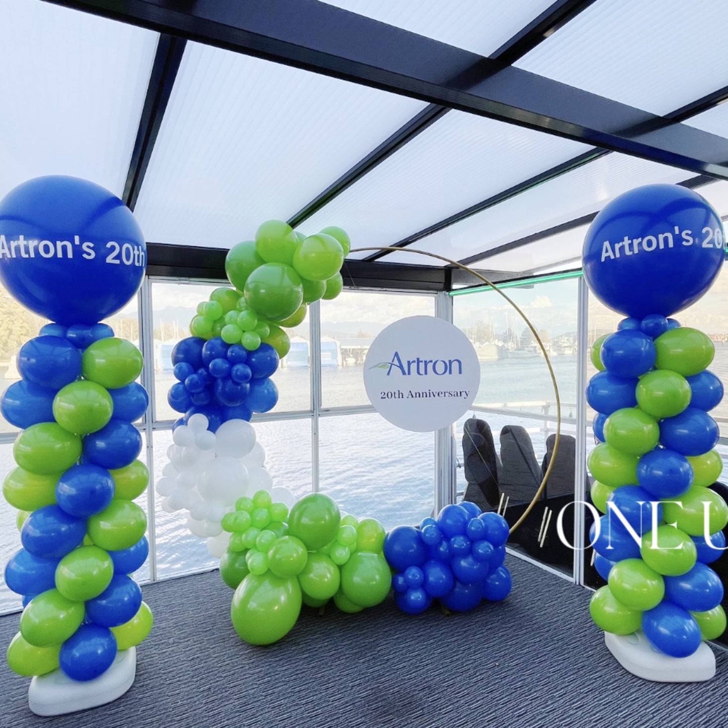 Business corporate event custom logo backdrop set