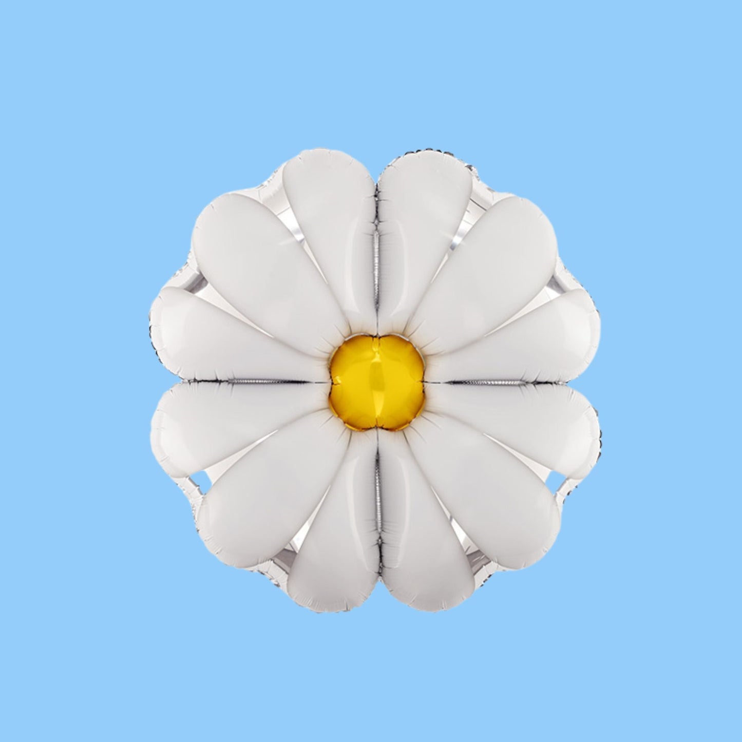 35 inch helium filled daisy flower foil balloon