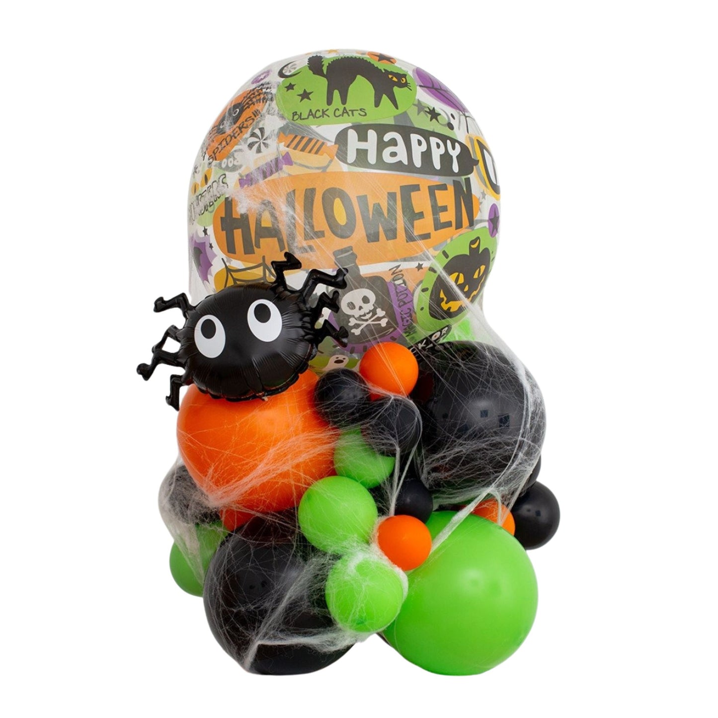 Classic Halloween Spider Air-Filled Bubble Pedestal