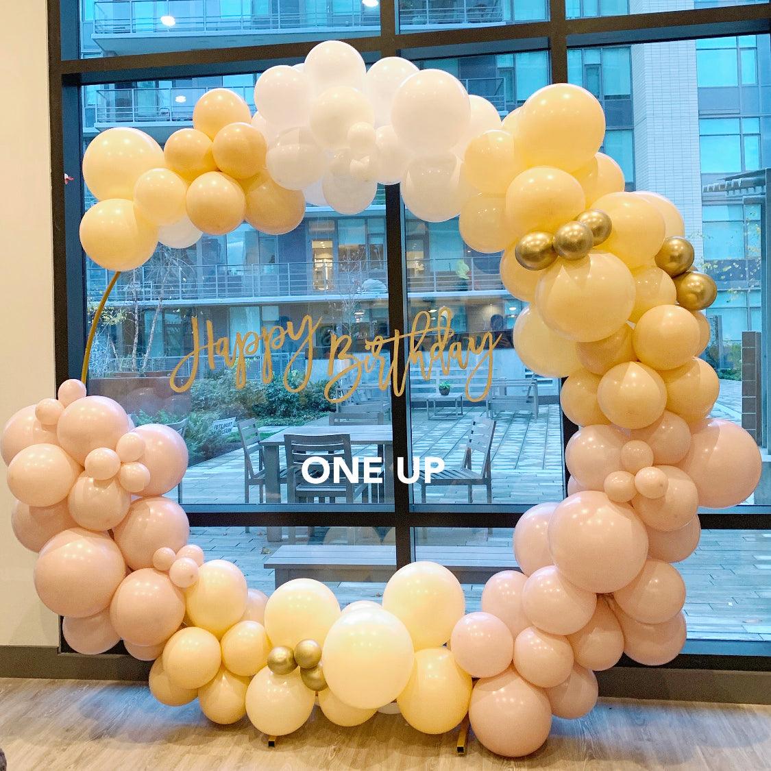 Birthday Circle Fun - Instagram Ready Creamy Dream Colour Theme - ONE UP BALLOONS