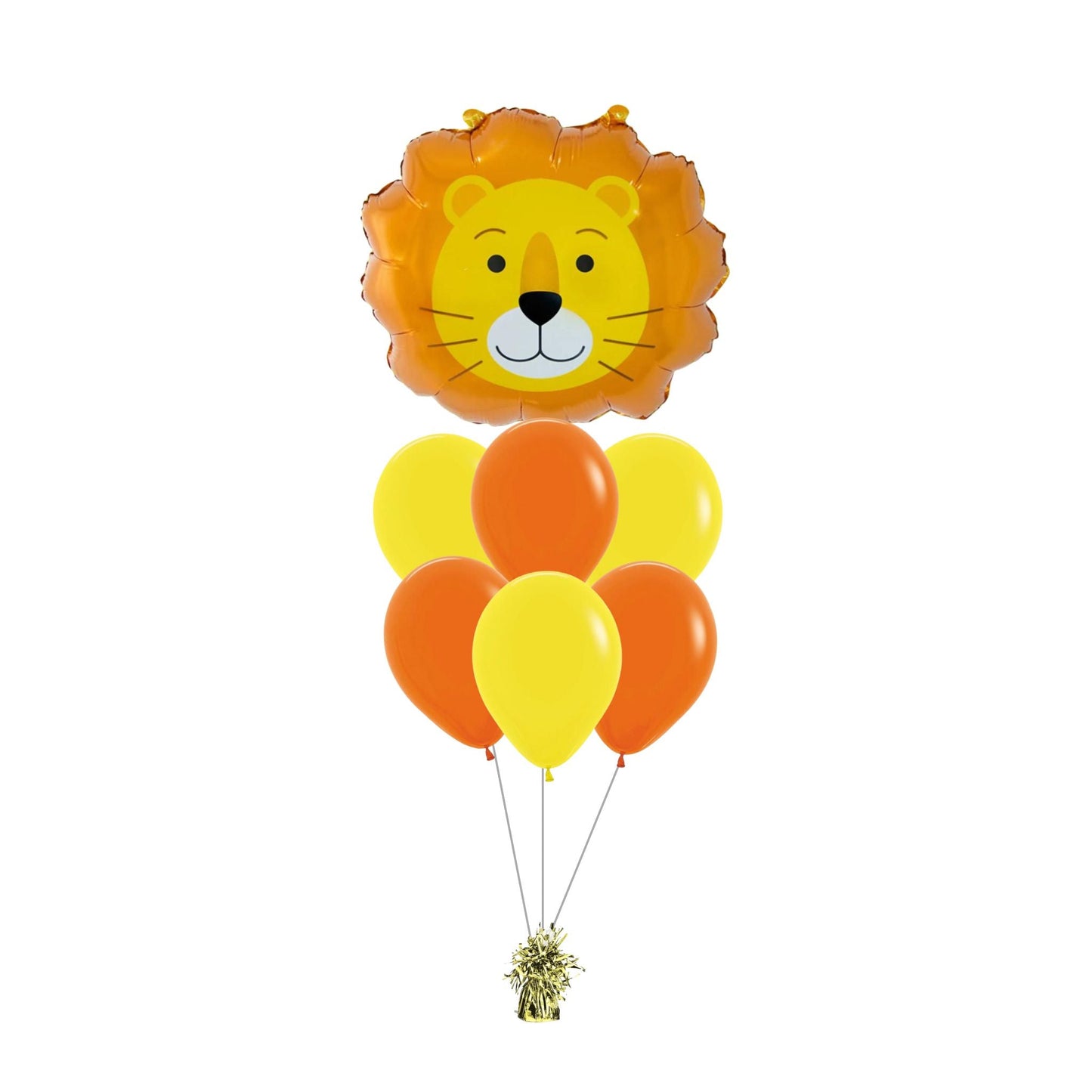 22 Inch Cute Helium Quality Lion Foil Balloon