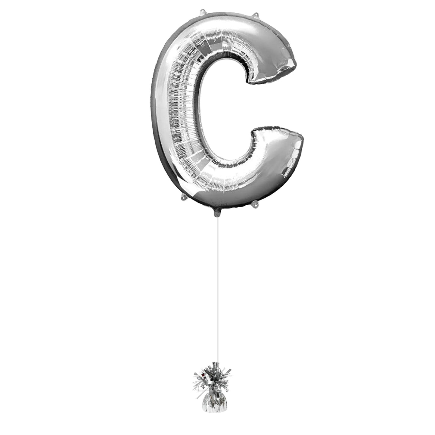 34" Silver Letter C (Helium Filled)