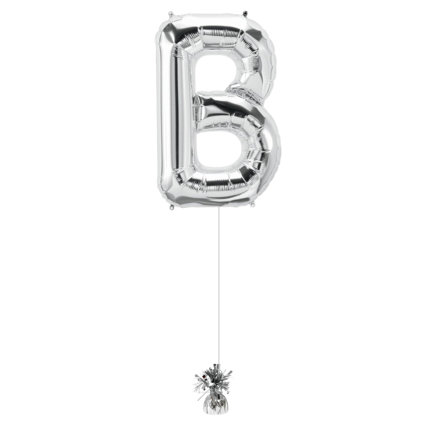 34" Silver Letter B (Helium Filled)