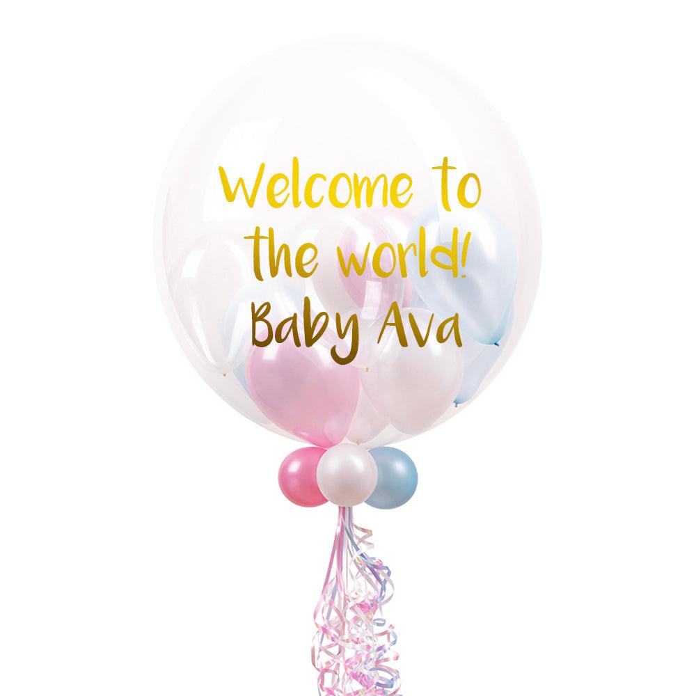 Customized Welcome To The World Baby Balloon