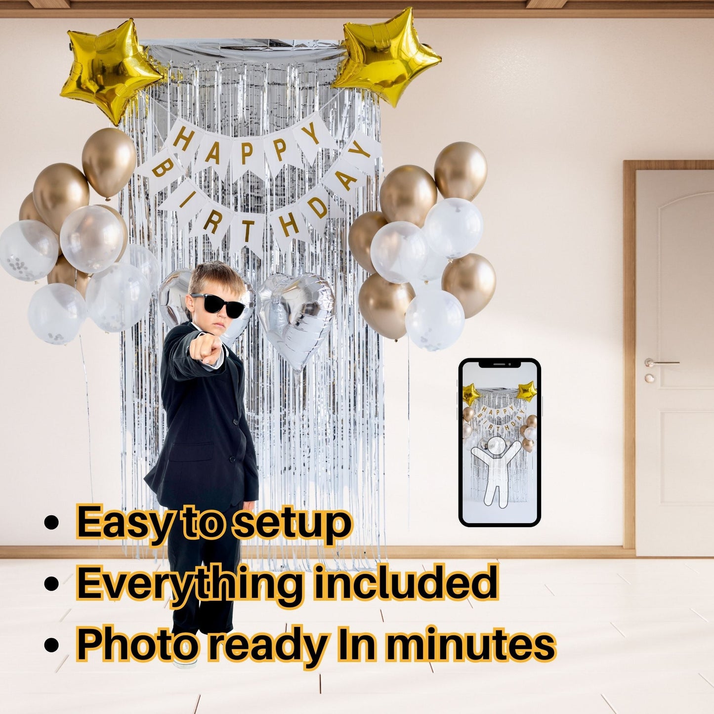 One Up Happy Birthday Decor Party kit