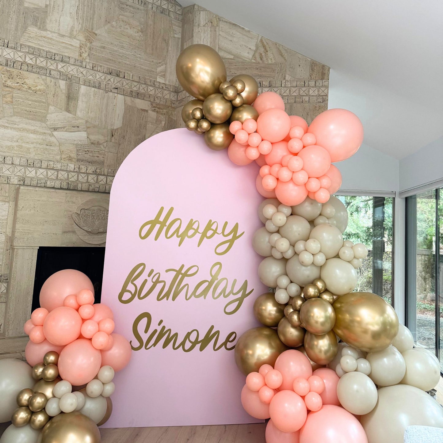 Customized Backdrop Balloon Garland Set Up