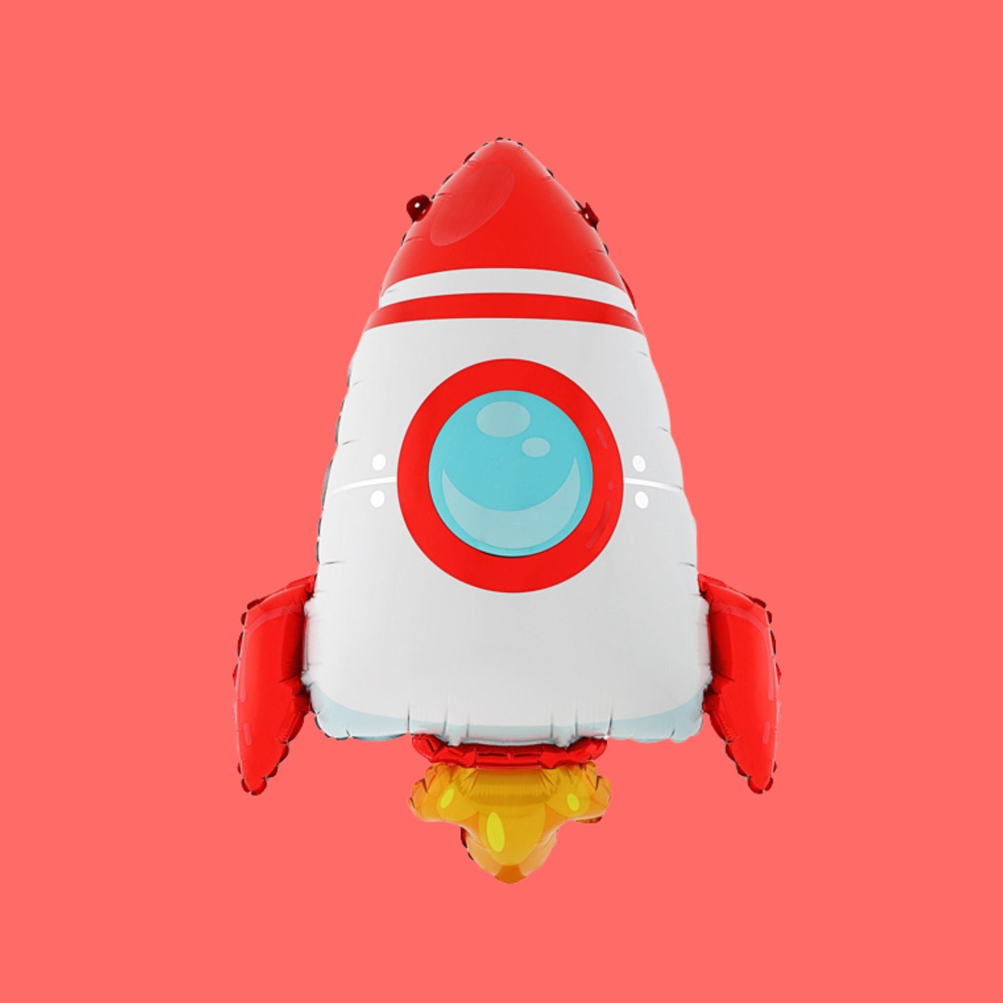 Helium filled 32 inch Rocket ship foil balloon
