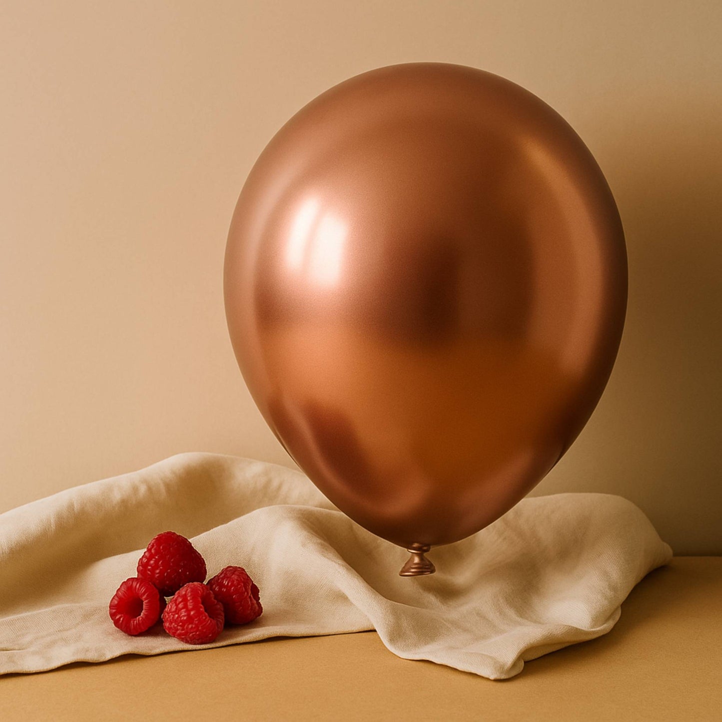 11-Inch Chrome Rose Gold Helium Balloon – Luxurious Party Decor
