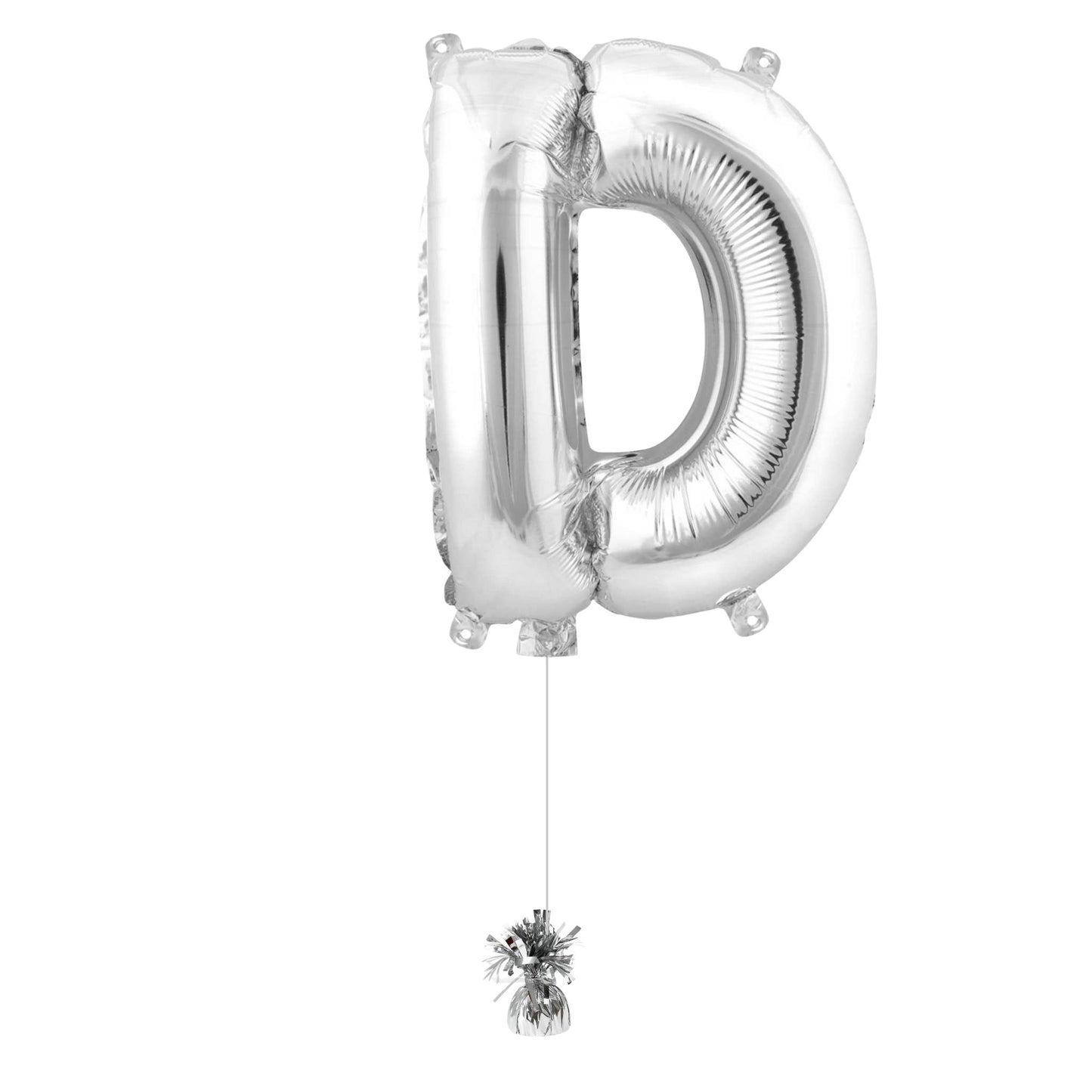 34" Silver Letter D (Helium Filled)