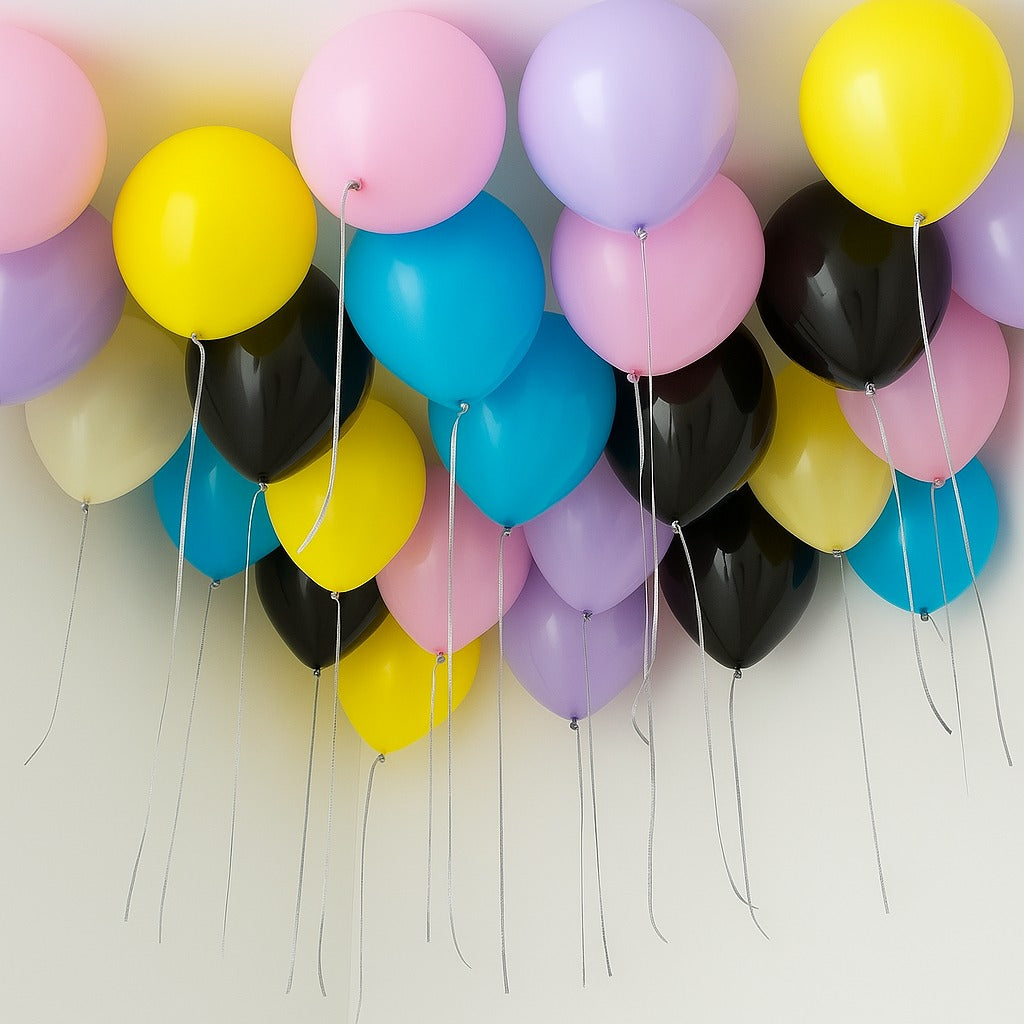 25 Super Theme Park Helium Ceiling Balloons