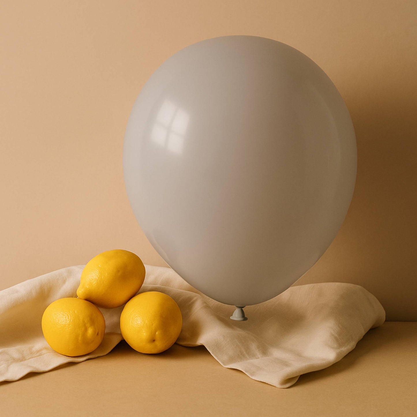 11 inch helium filled Grey latex balloon