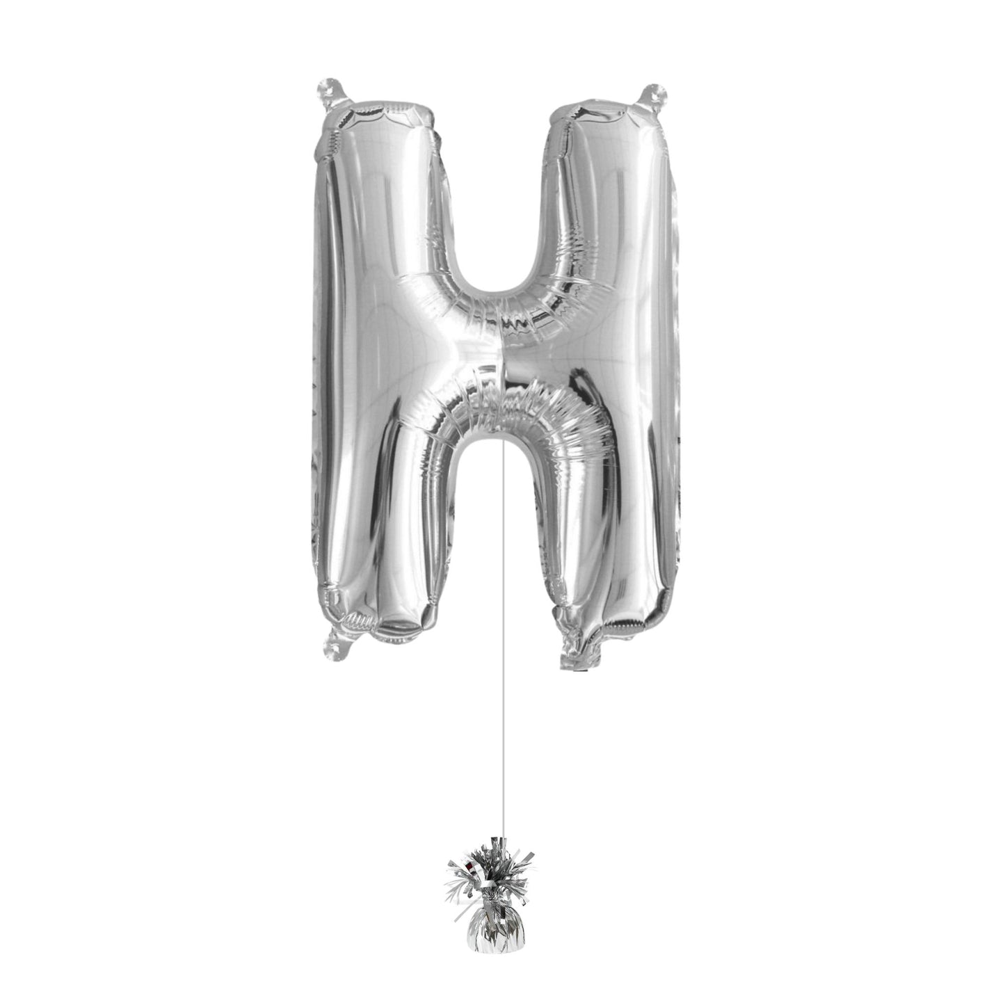 34" Silver Letter H (Helium Filled)