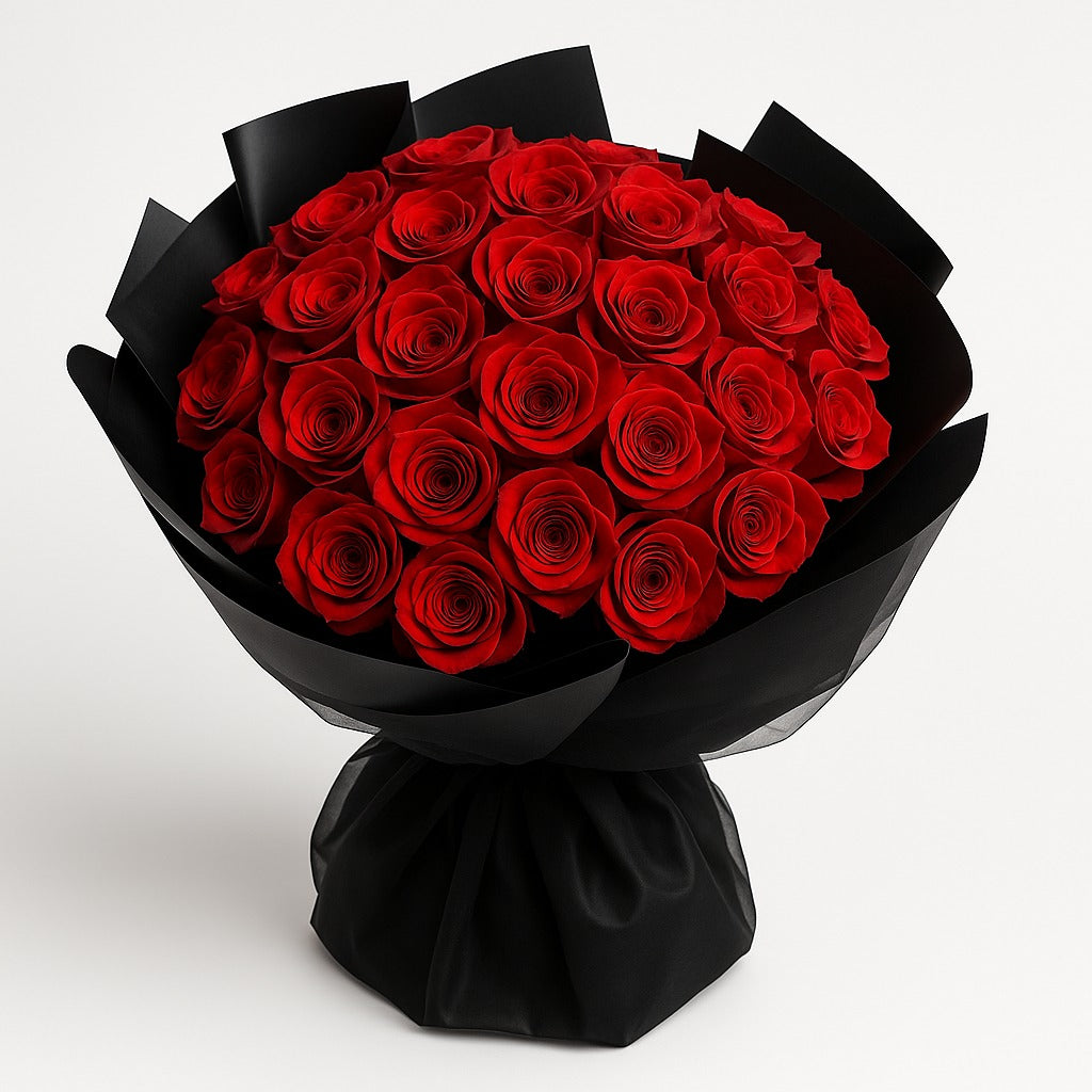Luxury Red Roses Flower Bouquet (33/66/99 Roses)
