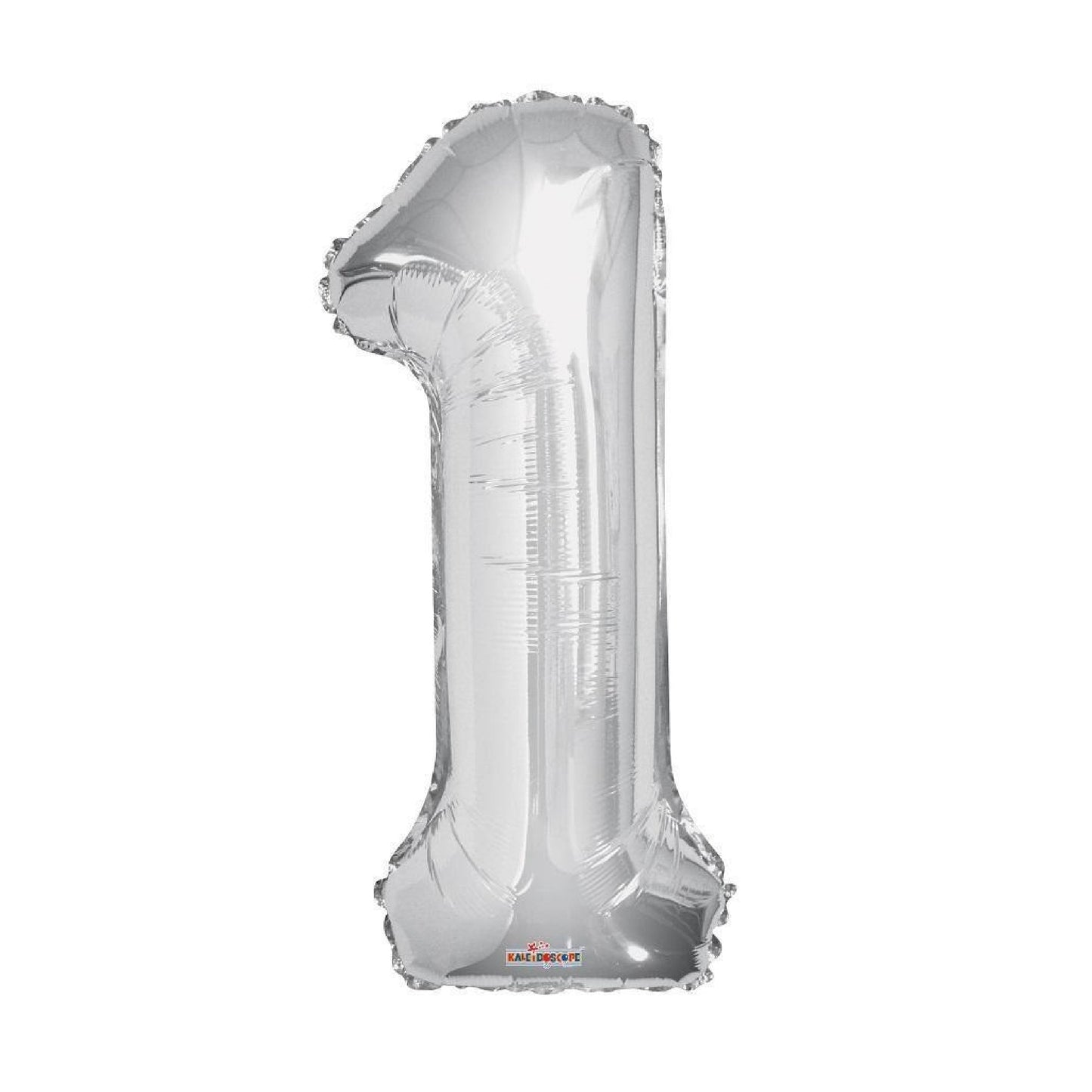 34 inch silver Balloon Number 1 Helium filled