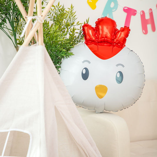 27 Inch Cute Helium Quality Little Chicken Foil Balloon
