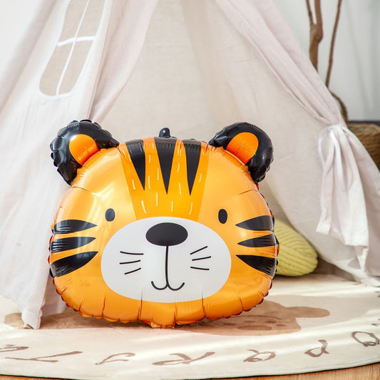 23 Inch Cute Helium Quality Tiger Head Foil Balloon