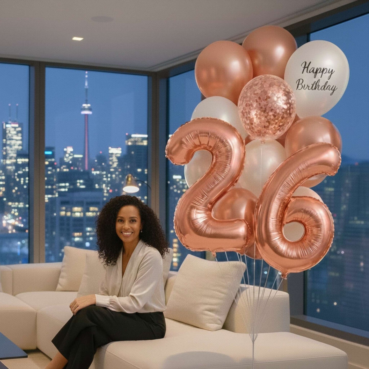 Pick An Age - Helium Filled Classic Birthday Balloon Bouquet