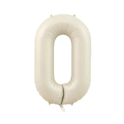34 inch Beige Jumbo Balloon Number 0