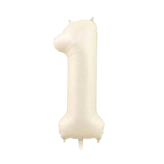 34 inch Beige Jumbo Balloon Number 1