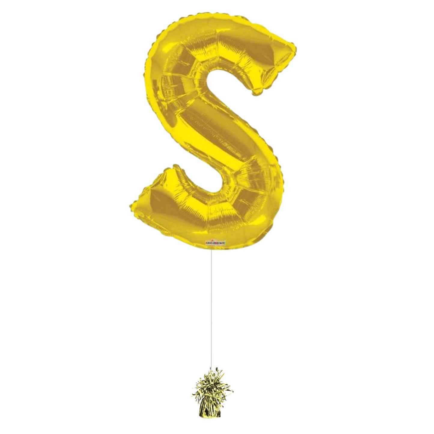 34" Gold Letter S (Helium Filled)