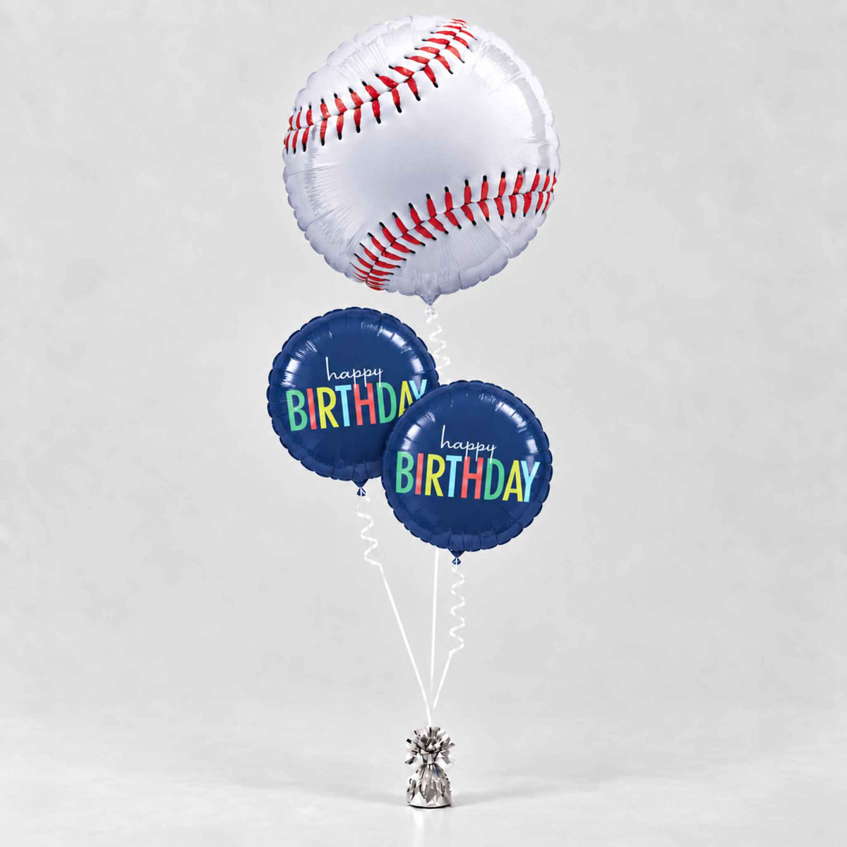 Baseball Birthday Helium Balloon Bouquet