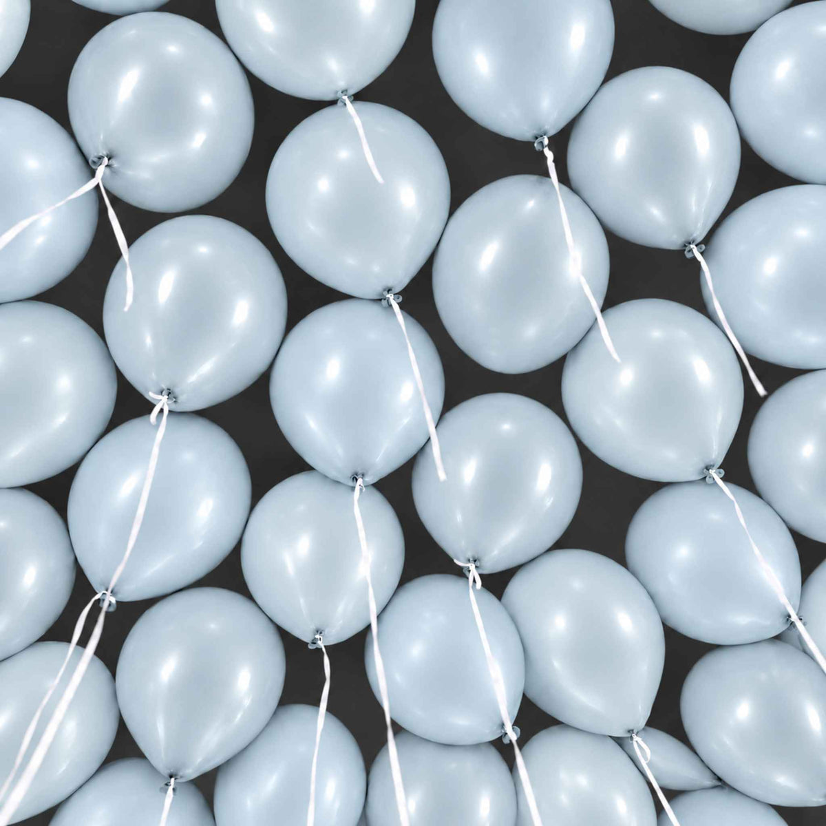 25 Pastel Baby Blue Ceiling Balloons