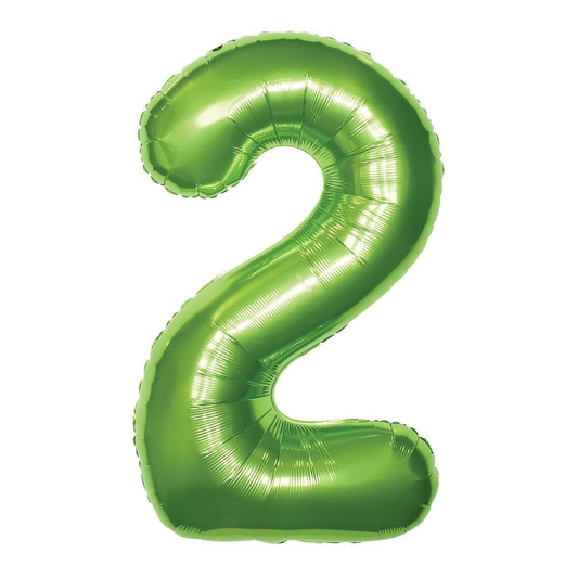 34 inch lime green Jumbo Balloon Number 2