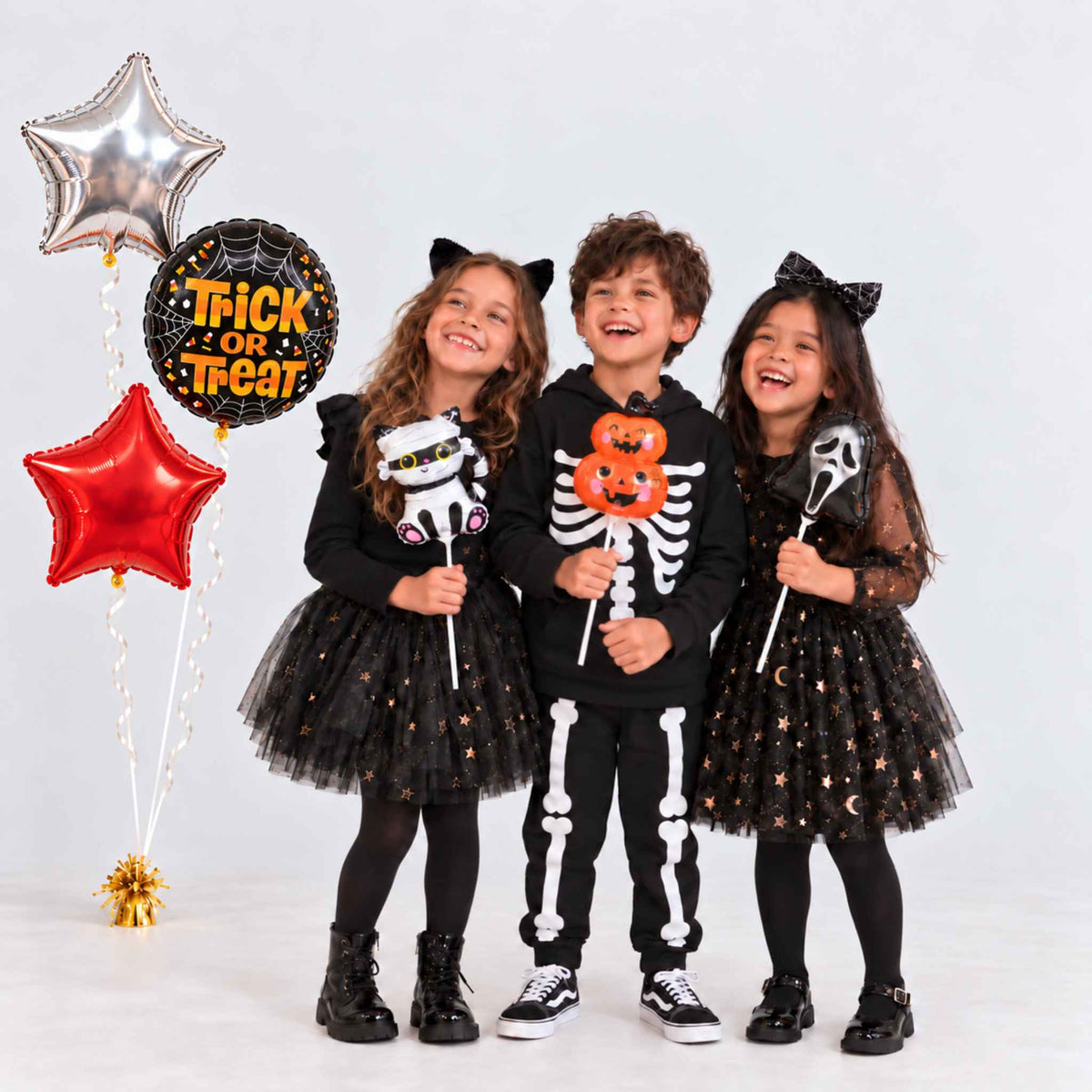 Trick Or Treat Inflated Halloween Balloon Bundle