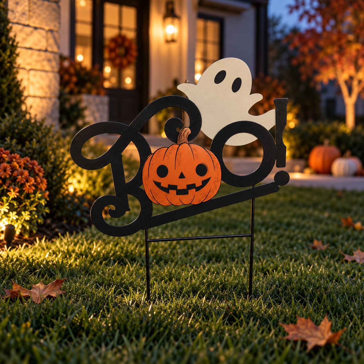 Halloween Boo! Metal Yard Stake by Ashland®