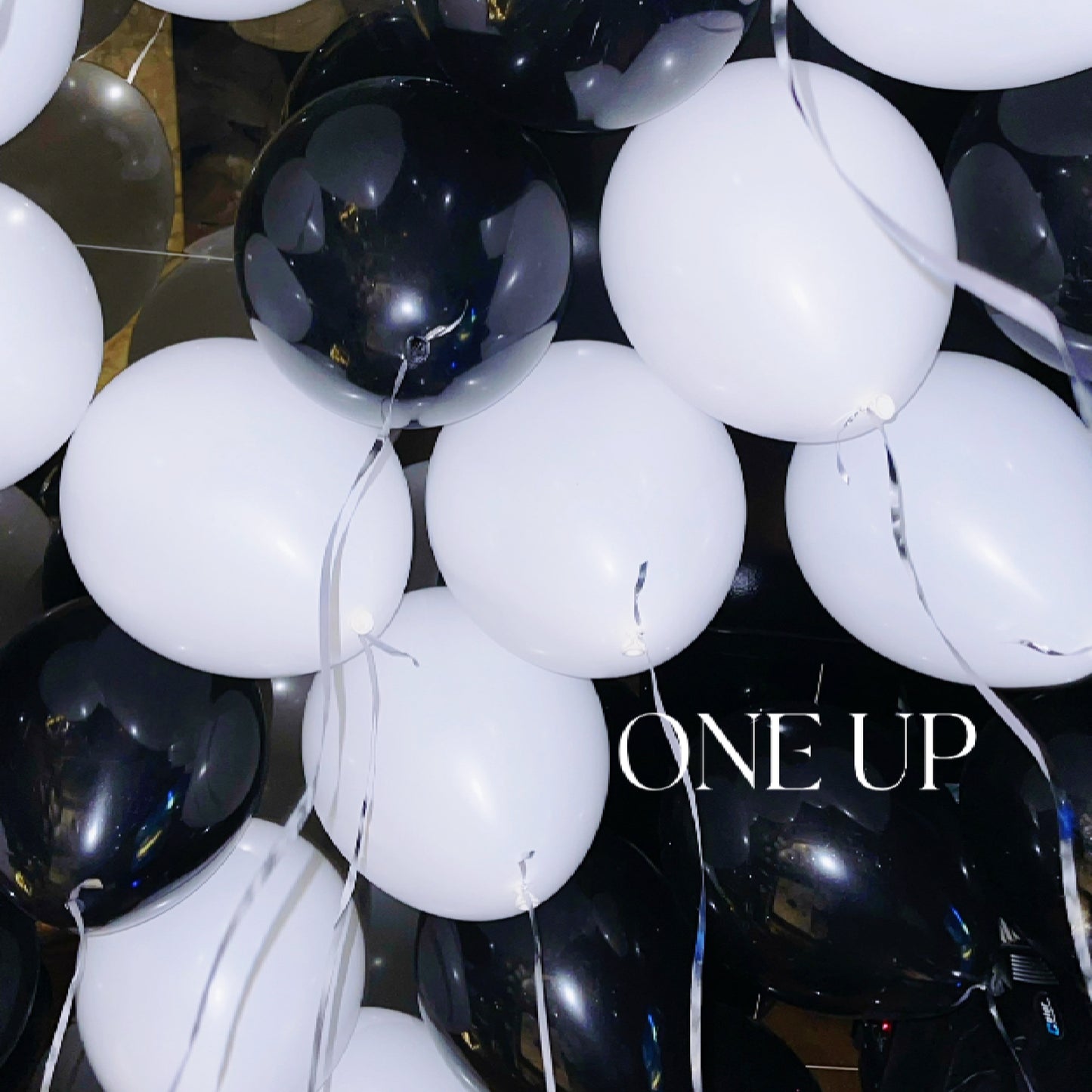 11 inch helium filled Black latex balloon