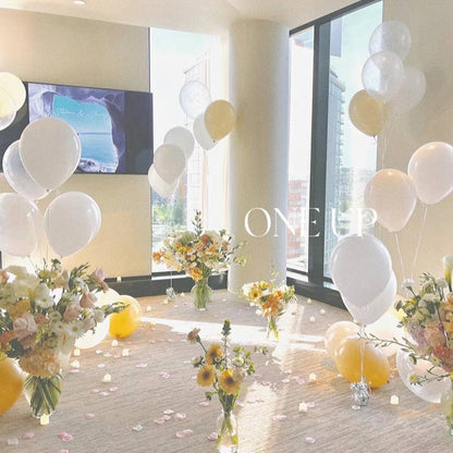 You are my destiny Flower & Balloon Bundle Set Up