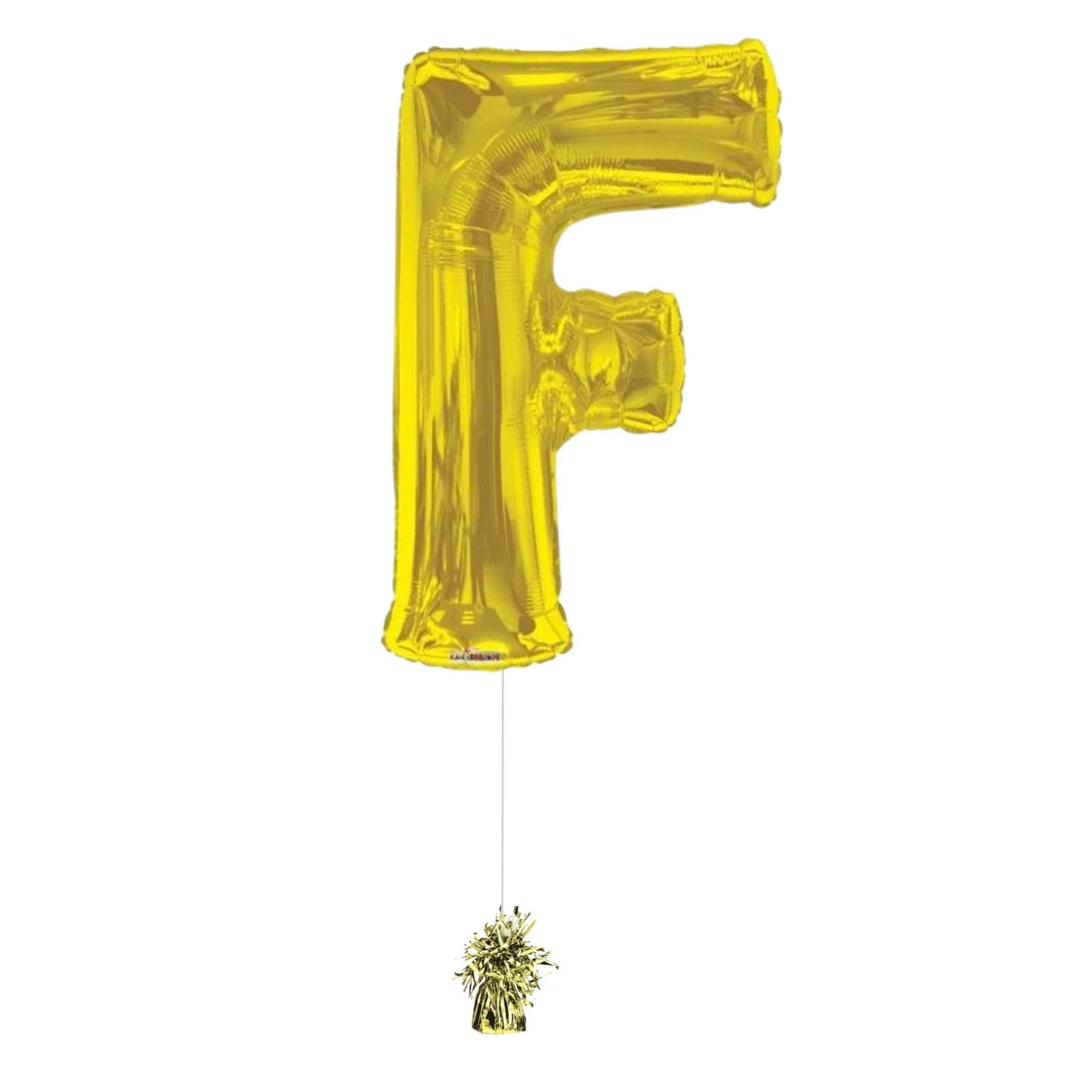 34" Gold Letter F (Helium Filled)