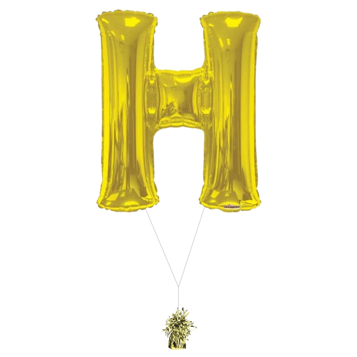 34" Gold Letter H (Helium Filled)