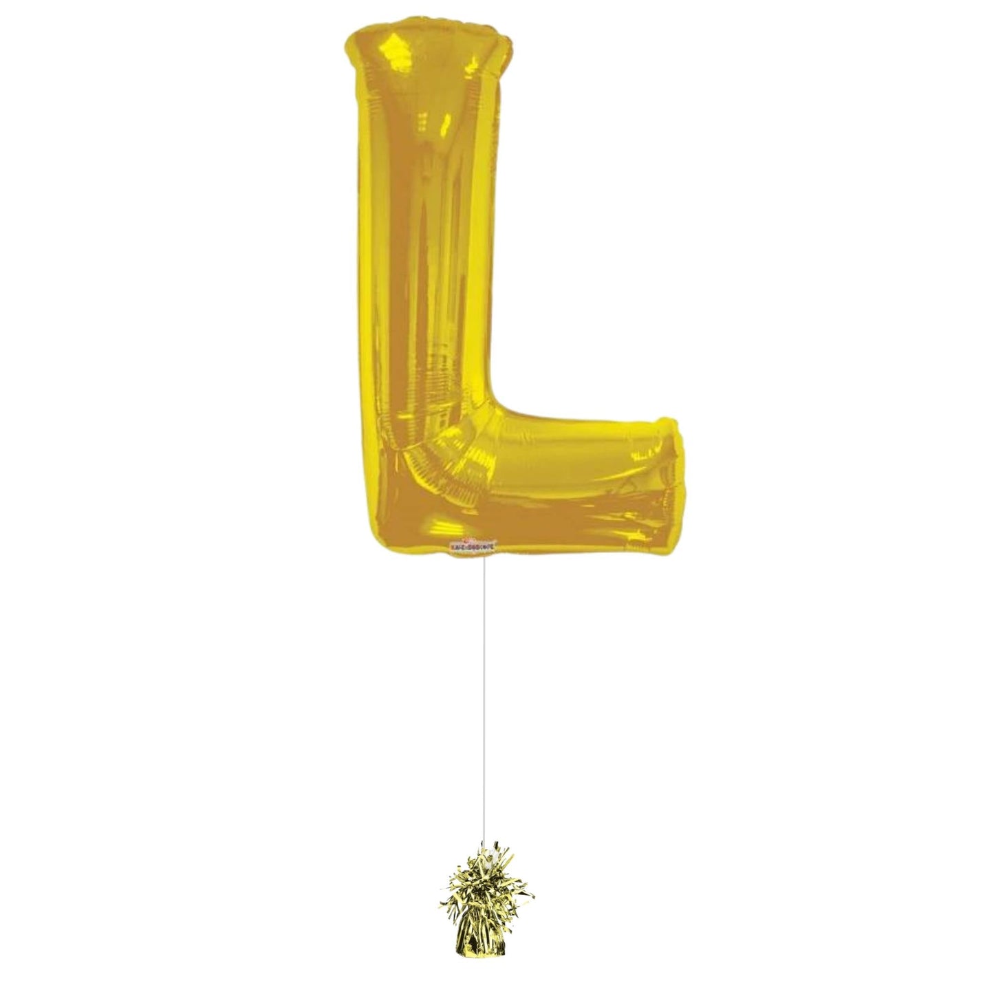 34" Gold Letter L (Helium Filled)