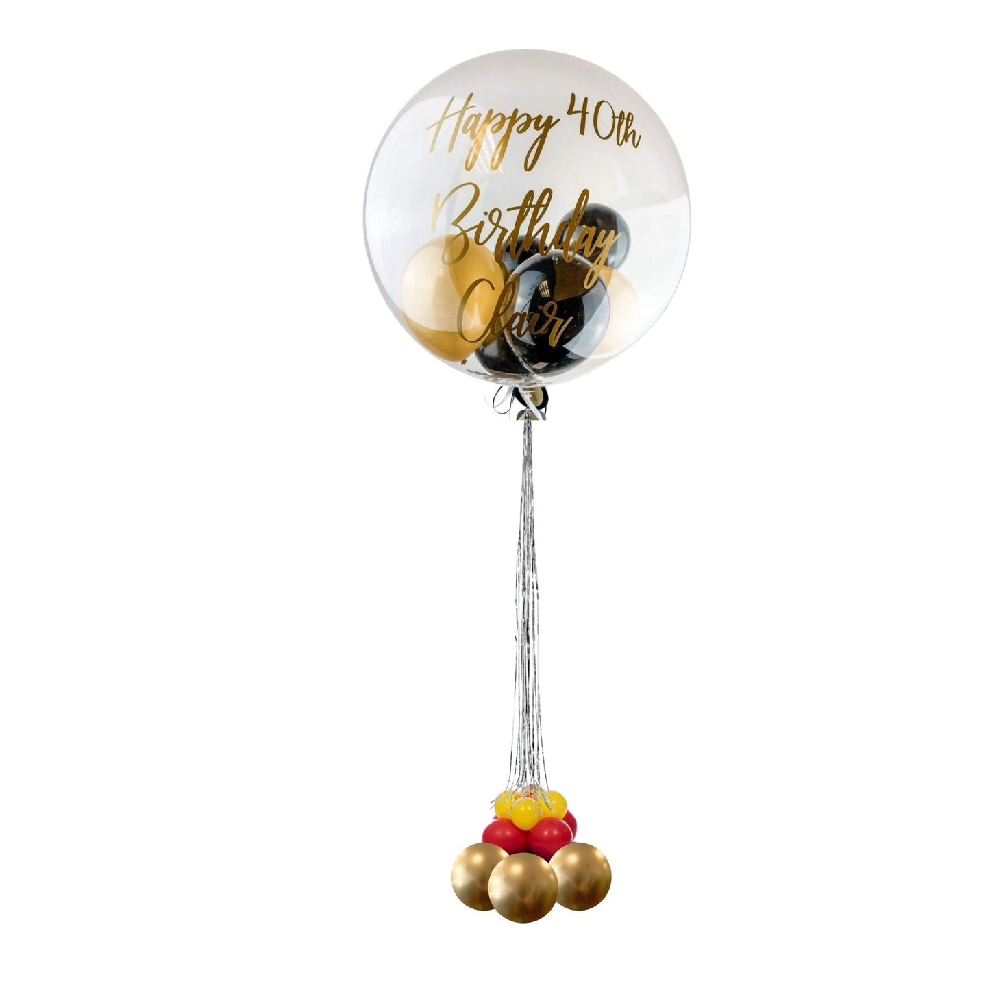 Customized Golden Clear Bubble Balloon