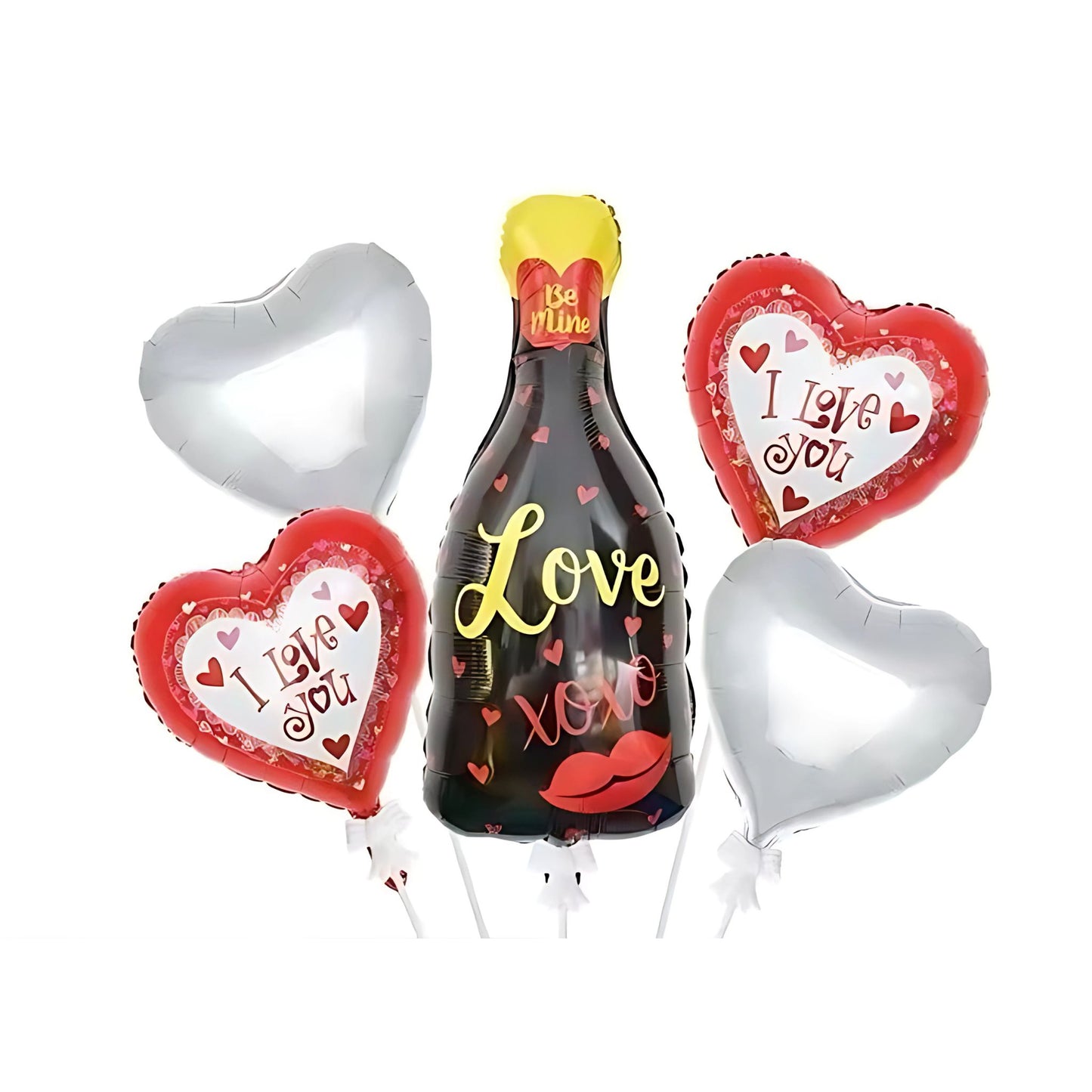 Xoxo Love Bottle Valentine Set Balloon Foil