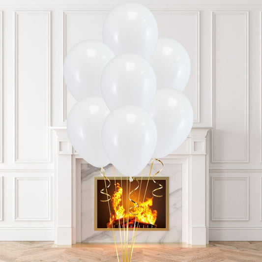 Sow White Party Helium Latex Balloon Bouquet of 7