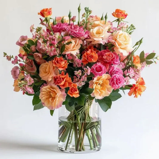 California Fresh Flower Garden Blossom Flower Vase Arrangement