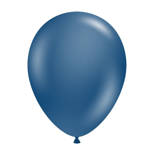 11 inch helium filled Navy Blue latex balloon