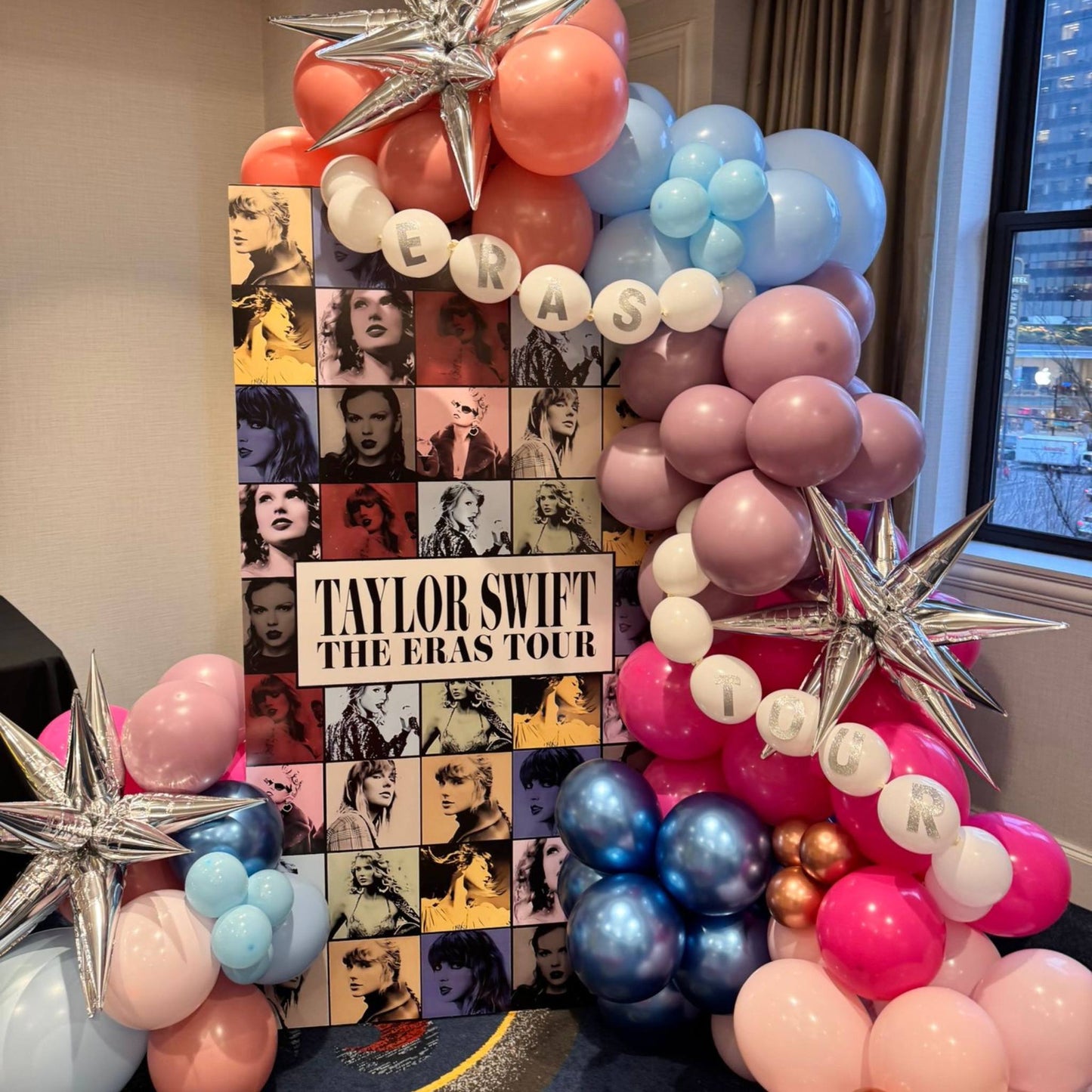 Taylor Swift-Inspired Balloon Backdrop for Celebrations