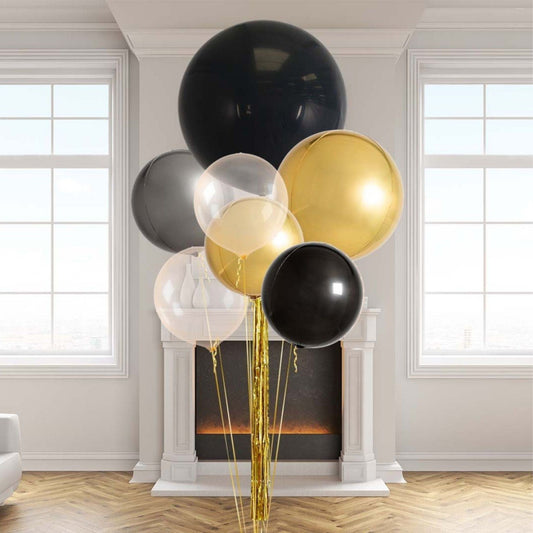 Hollywood New Year Celebration Helium Balloon Bouquet