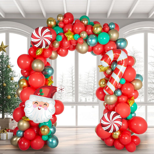 Fun & Elegant Ready-Made Christmas Red Balloon Arch