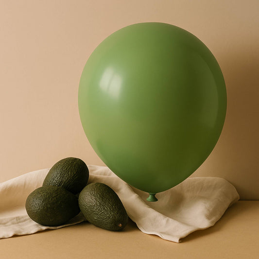 11-Inch Avocado Helium Balloon – Natural Party Accent