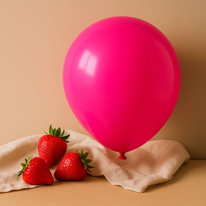 11-Inch New Rose - Hot Pink - Helium Balloon – Vibrant Party Decor