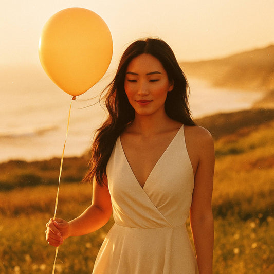 11-Inch Apricot Helium Balloon – Elegant Party Decor