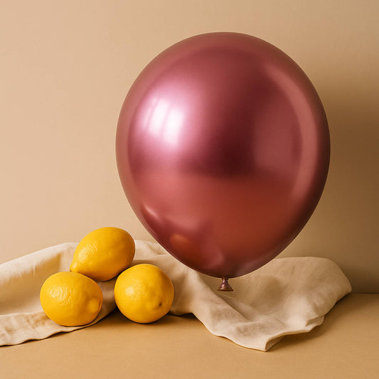 11-Inch Chrome Mauve Helium Balloon – Stylish Party Accent