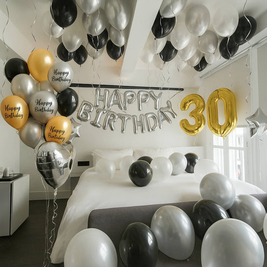 Hotel classic must have birthday celebration decor package