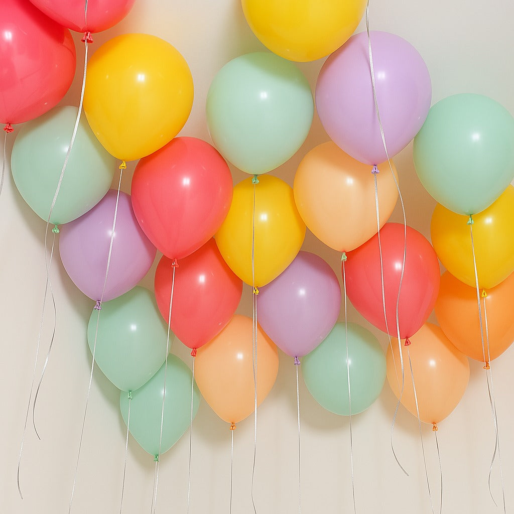 25 Summer Flower Garden Helium Ceiling Balloons